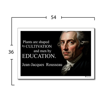 Jean-Jacques Rousseau Inspirational Quote Wall Art