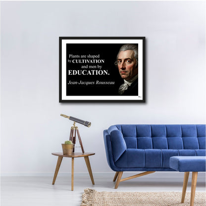 Jean-Jacques Rousseau Inspirational Quote Wall Art
