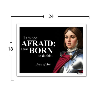 Joan of Arc Inspirational Quote Wall Art