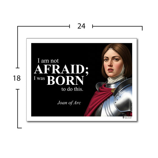 Joan of Arc Inspirational Quote Wall Art