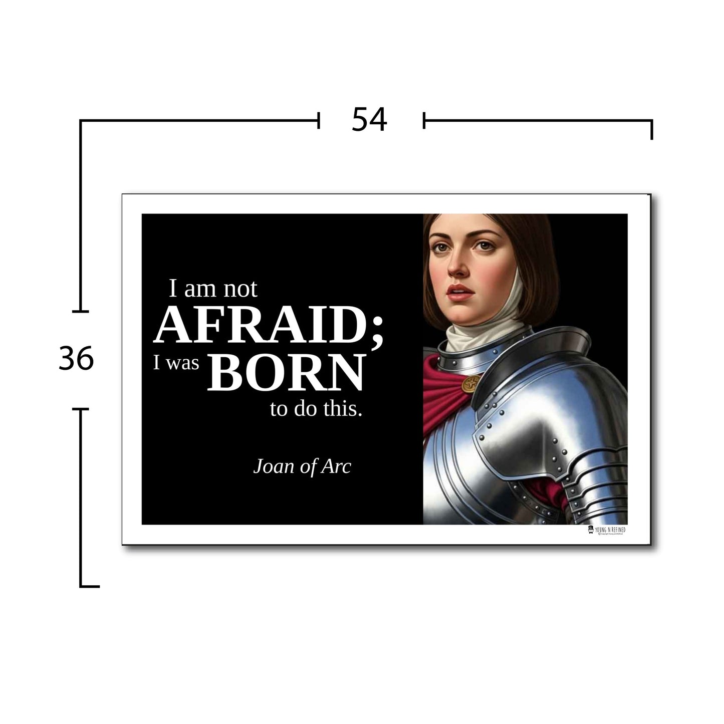 Joan of Arc Inspirational Quote Wall Art