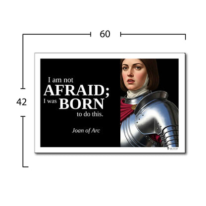 Joan of Arc Inspirational Quote Wall Art