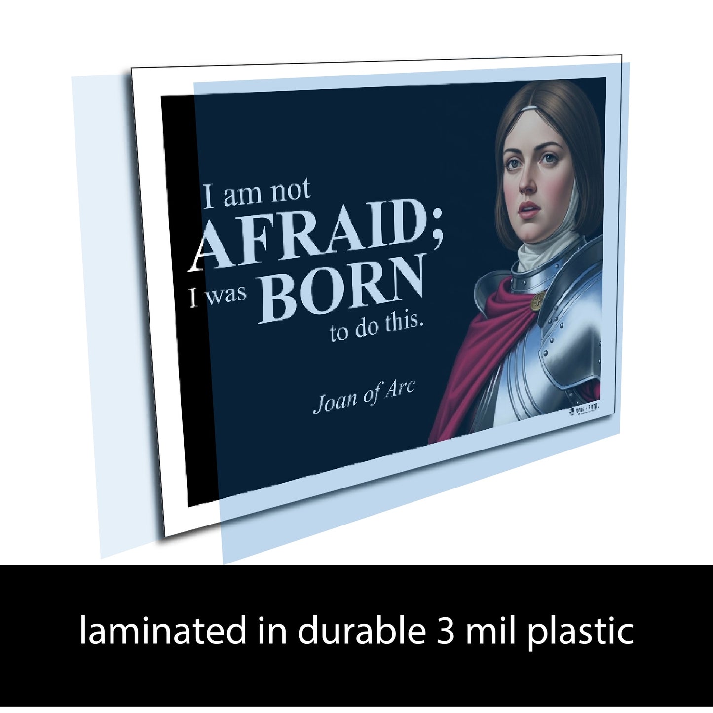 Joan of Arc Inspirational Quote Wall Art