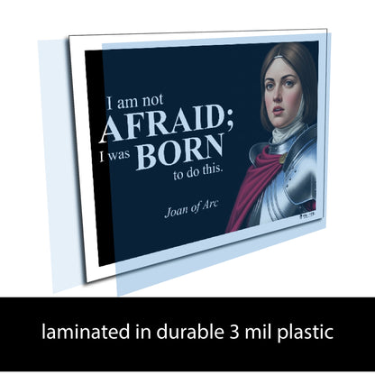 Joan of Arc Inspirational Quote Wall Art