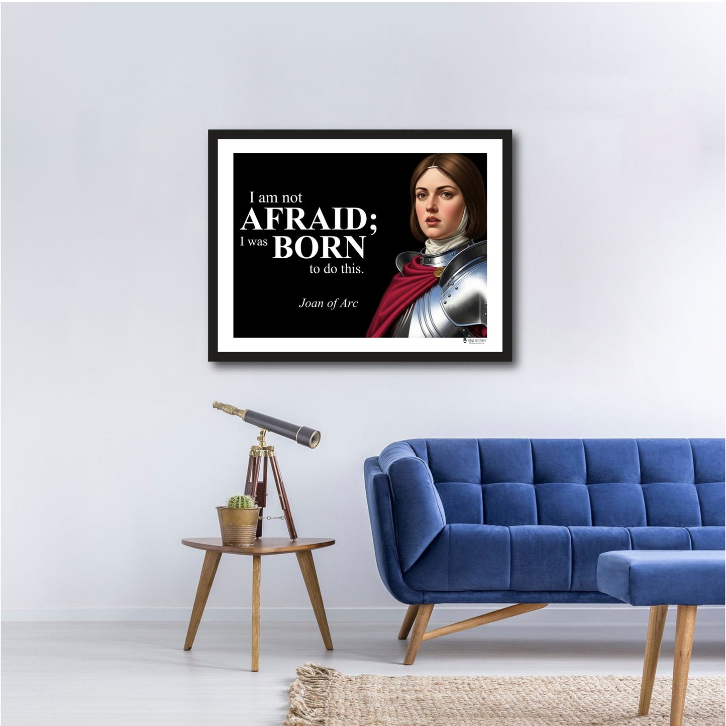 Joan of Arc Inspirational Quote Wall Art