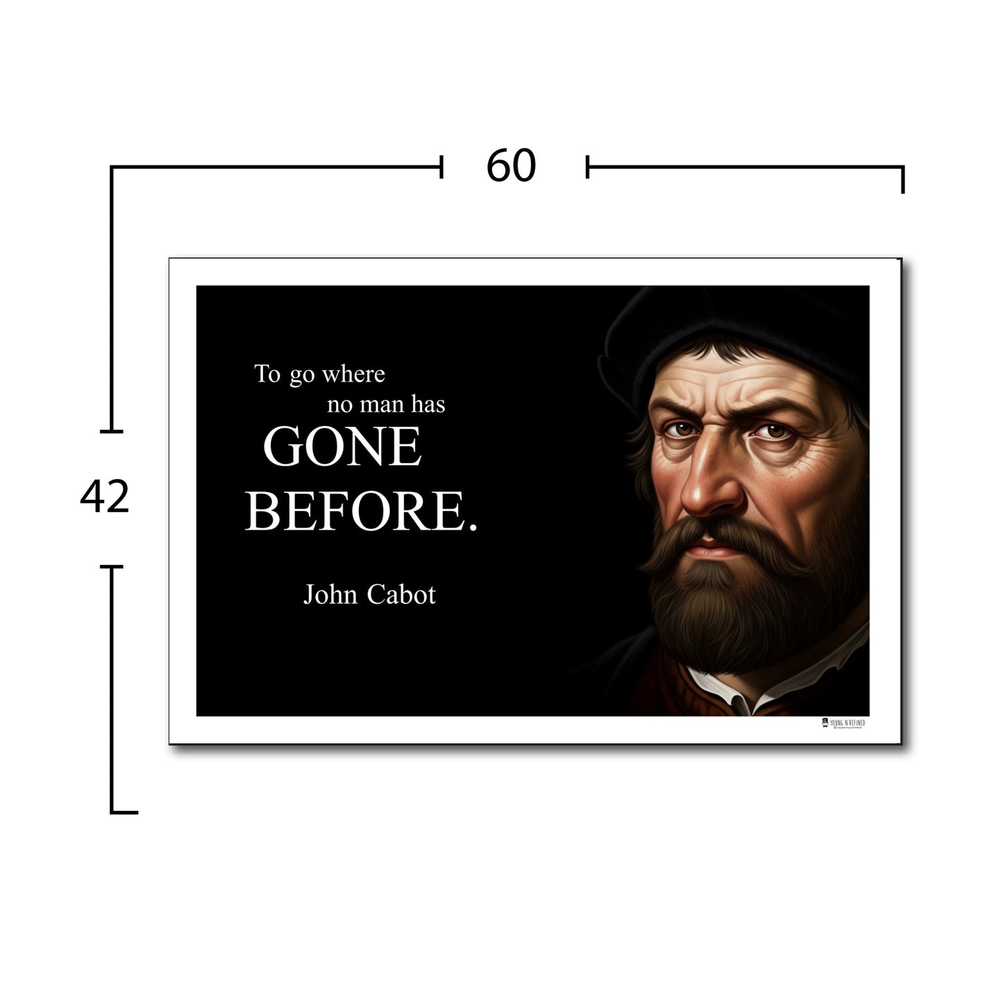 John Cabot Inspirational Quote Wall Art