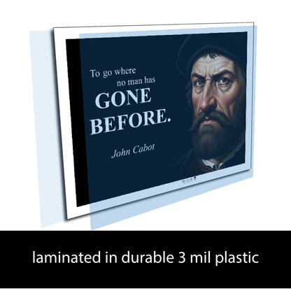 John Cabot Inspirational Quote Wall Art