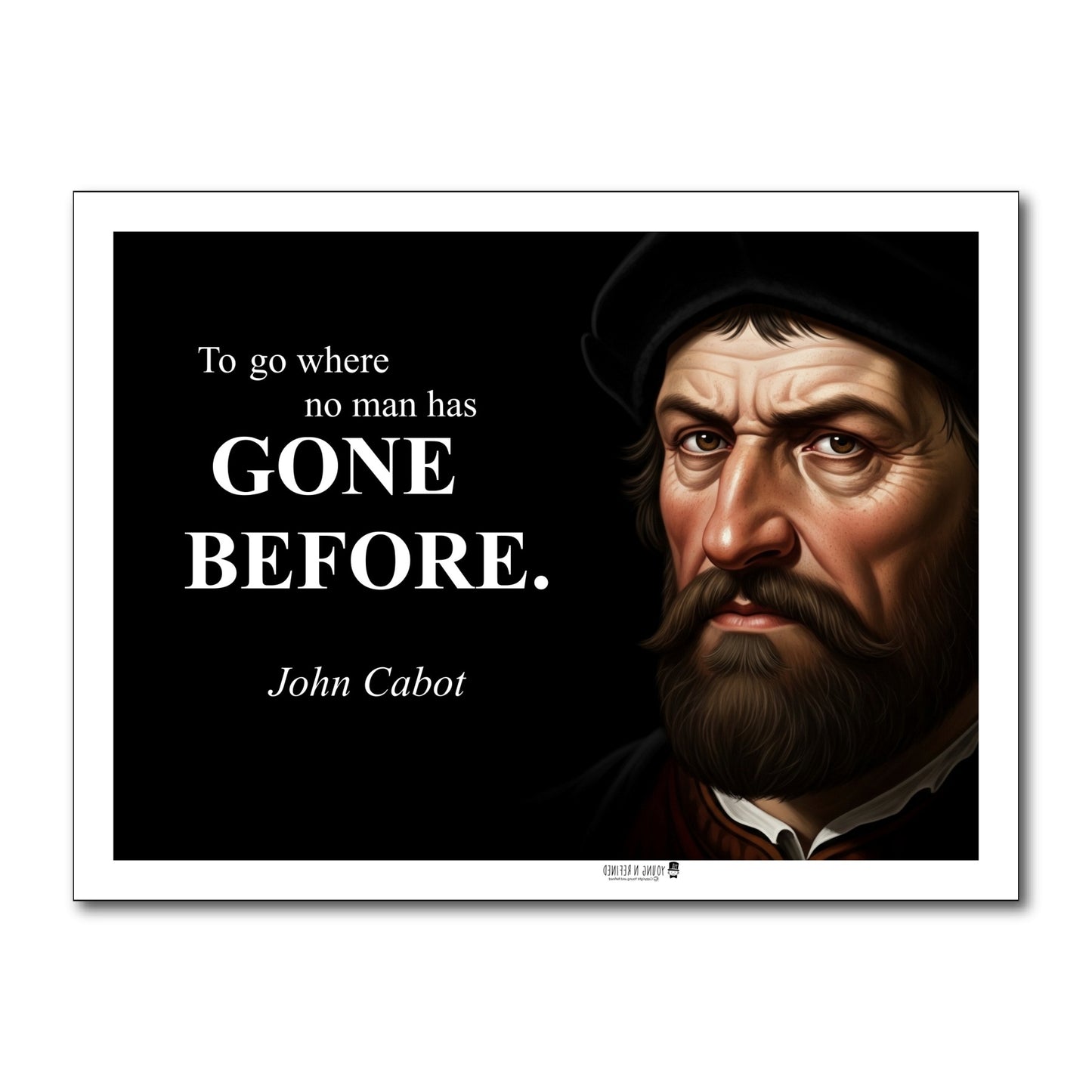 John Cabot Inspirational Quote Wall Art