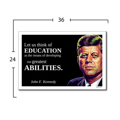 John F. Kennedy Inspirational Quote Wall Art