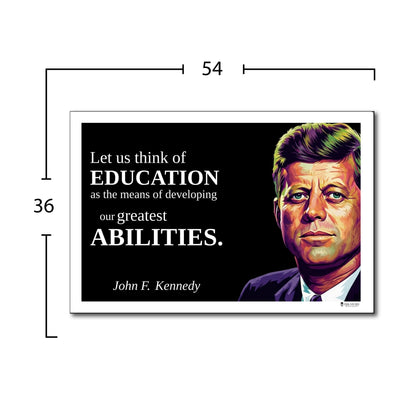 John F. Kennedy Inspirational Quote Wall Art