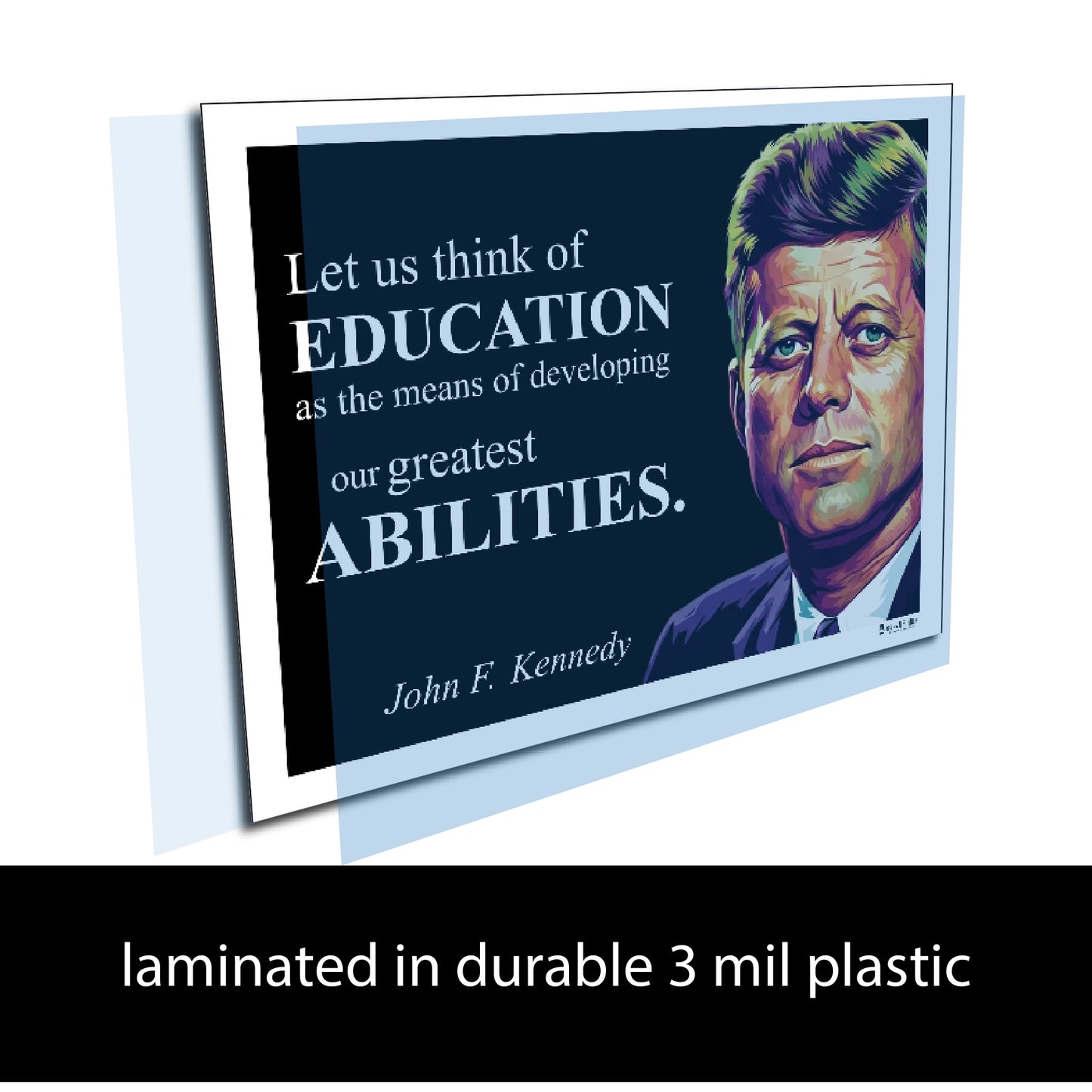 John F. Kennedy Inspirational Quote Wall Art
