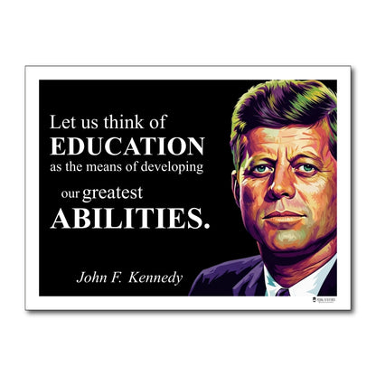 John F. Kennedy Inspirational Quote Wall Art