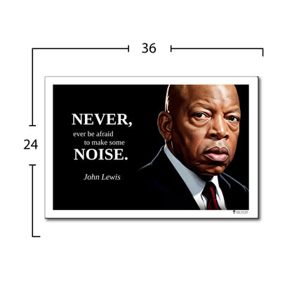 John Lewis Inspirational Quote Poster - Young N Refined