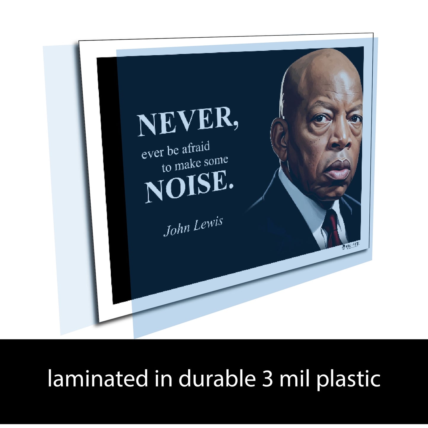 John Lewis Inspirational Quote Poster - Young N Refined