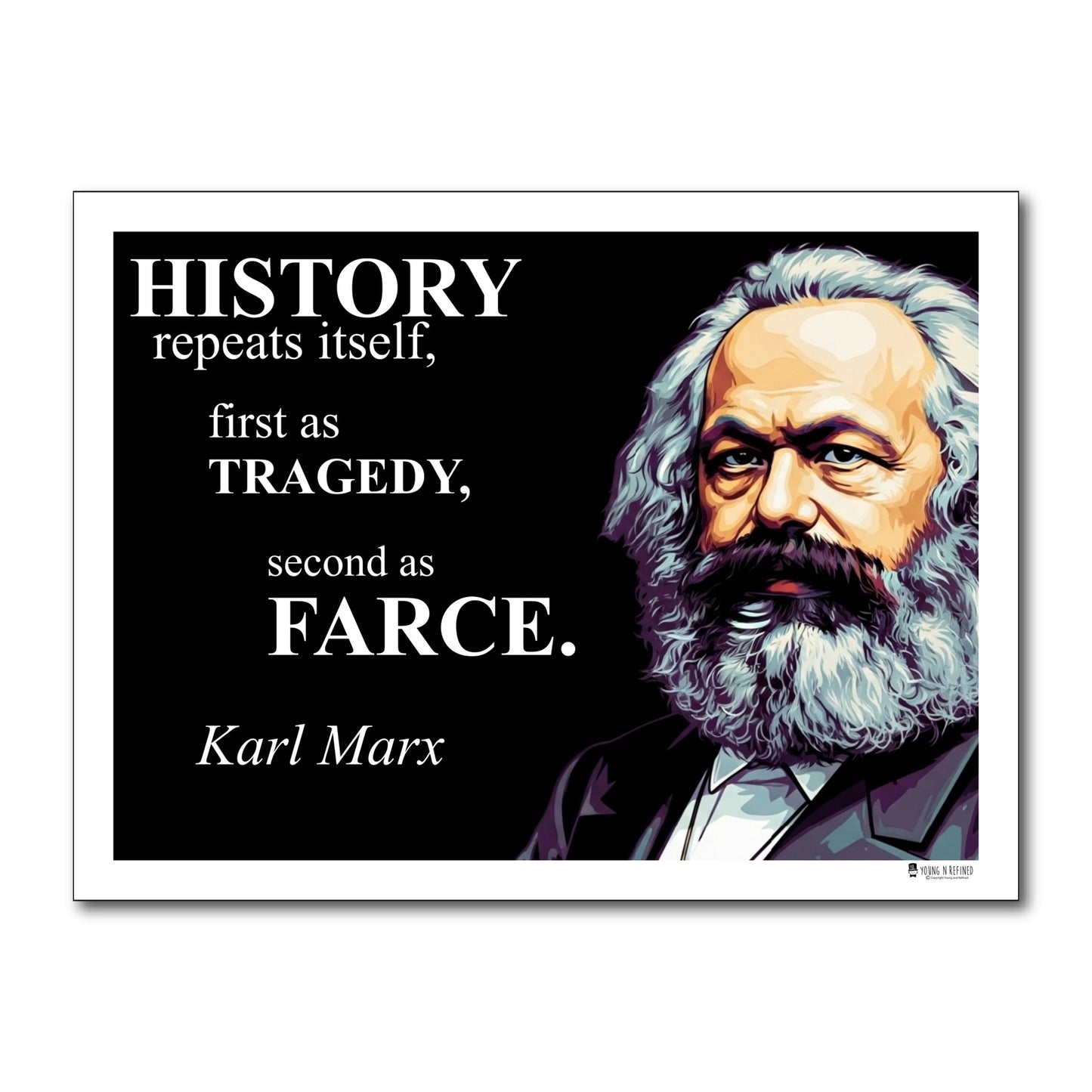 Karl Marx Inspirational Quote Wall Art