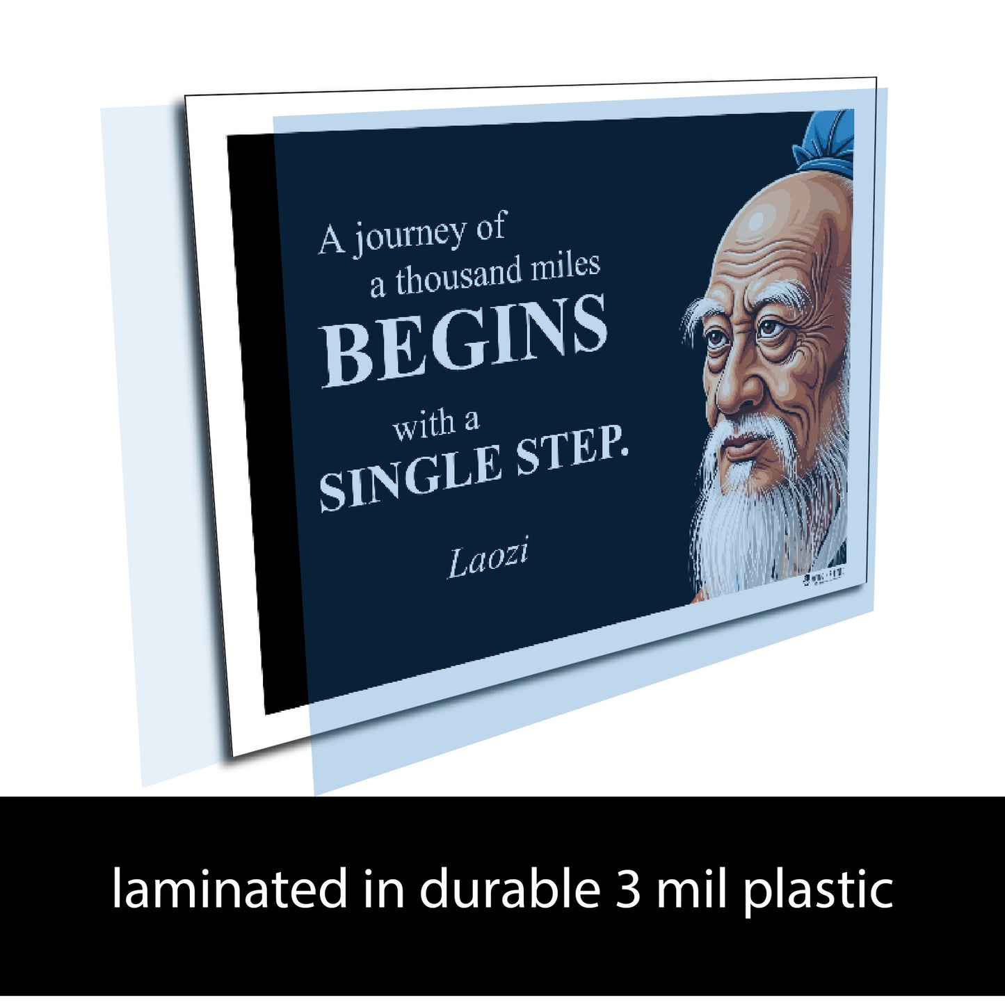 Laozi Inspirational Quote Poster - Young N Refined