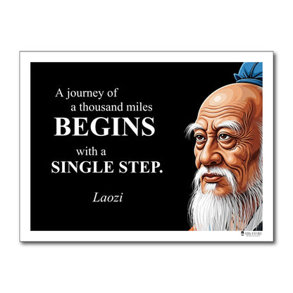 Laozi Inspirational Quote Poster - Young N Refined