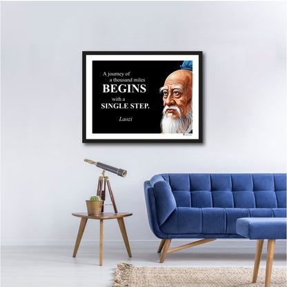 Laozi Inspirational Quote Poster - Young N Refined