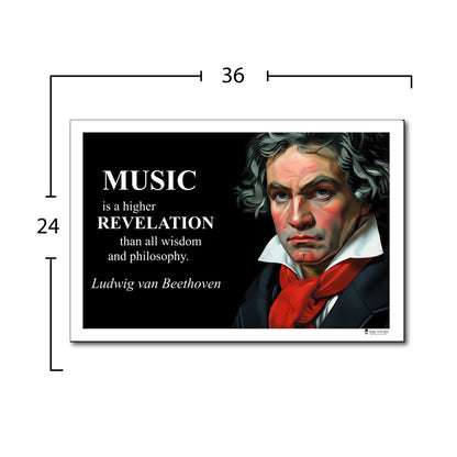 Ludwig van Beethoven Inspirational Quote Wall Art
