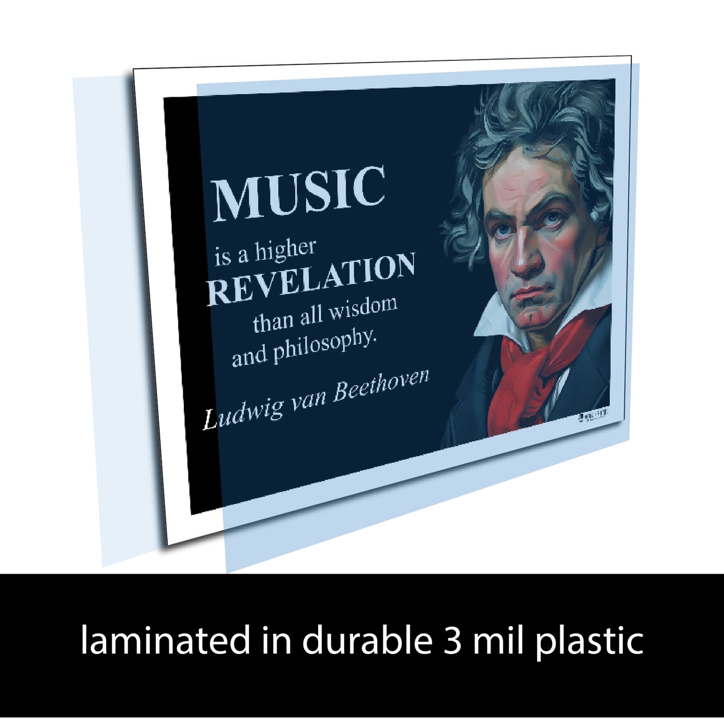 Ludwig van Beethoven Inspirational Quote Wall Art