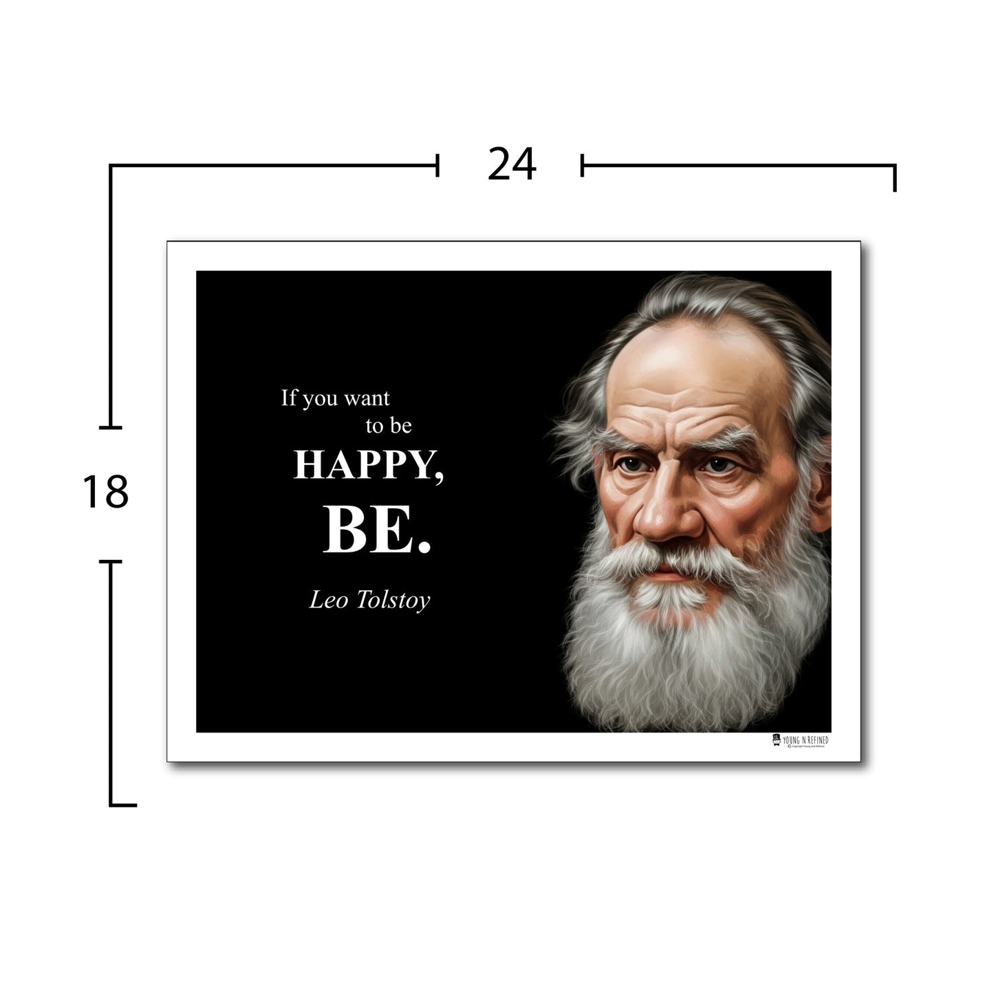 Leo Tolstoy Inspirational Quote Wall Art