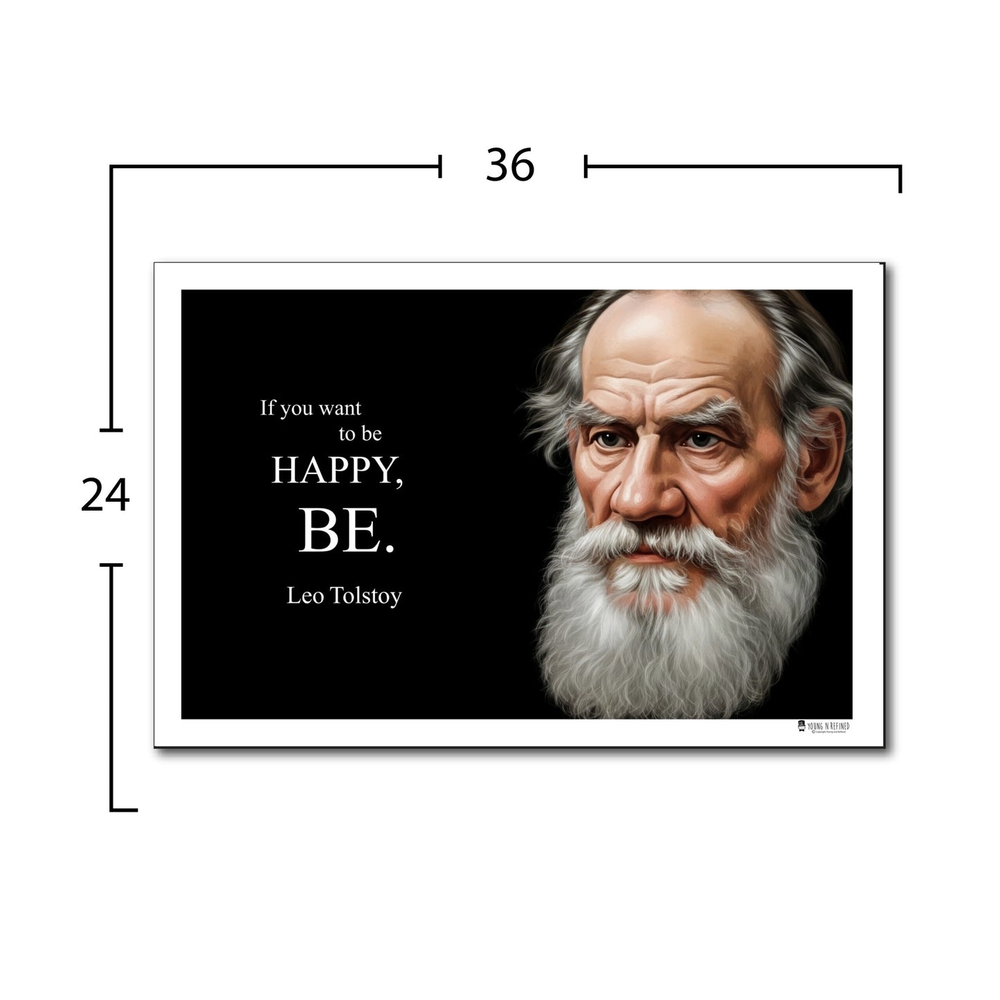 Leo Tolstoy Inspirational Quote Wall Art