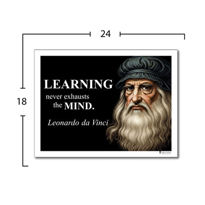 Leonardo da Vinci Inspirational Quote Wall Art