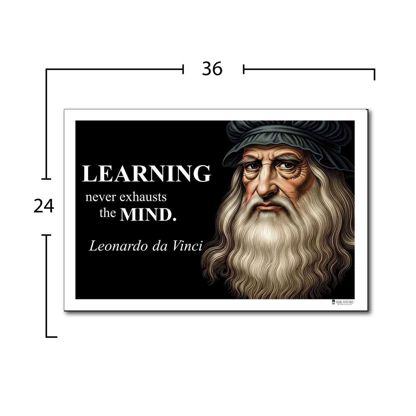 Leonardo da Vinci Inspirational Quote Wall Art