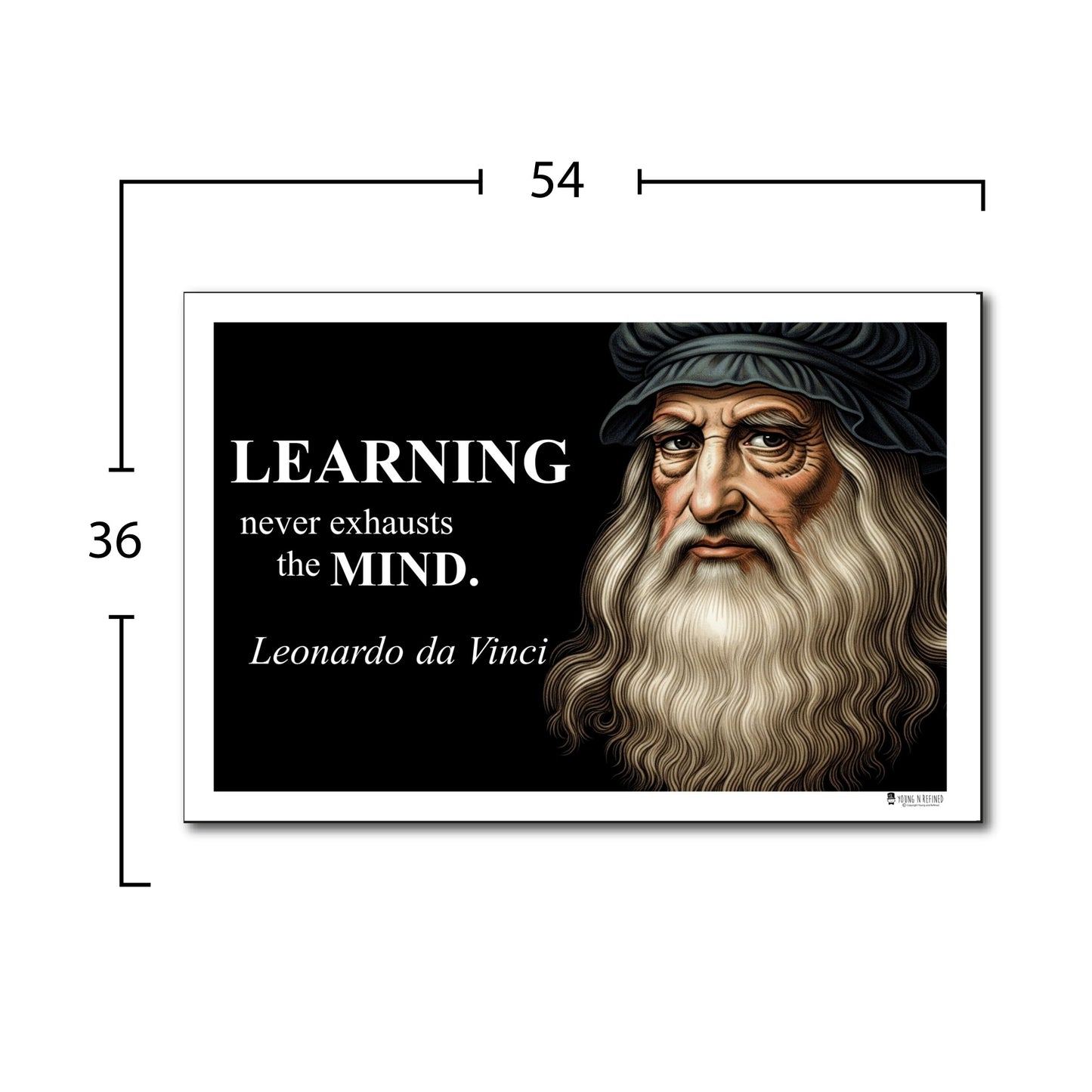 Leonardo da Vinci Inspirational Quote Wall Art