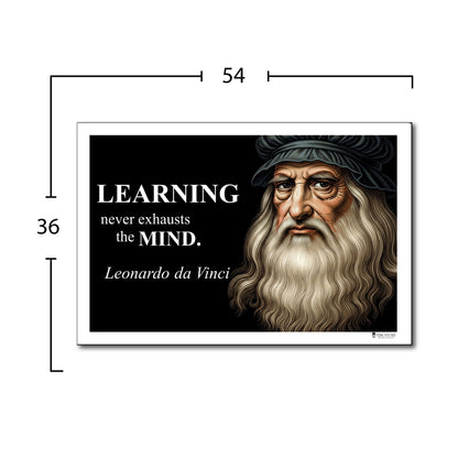 Leonardo da Vinci Inspirational Quote Wall Art