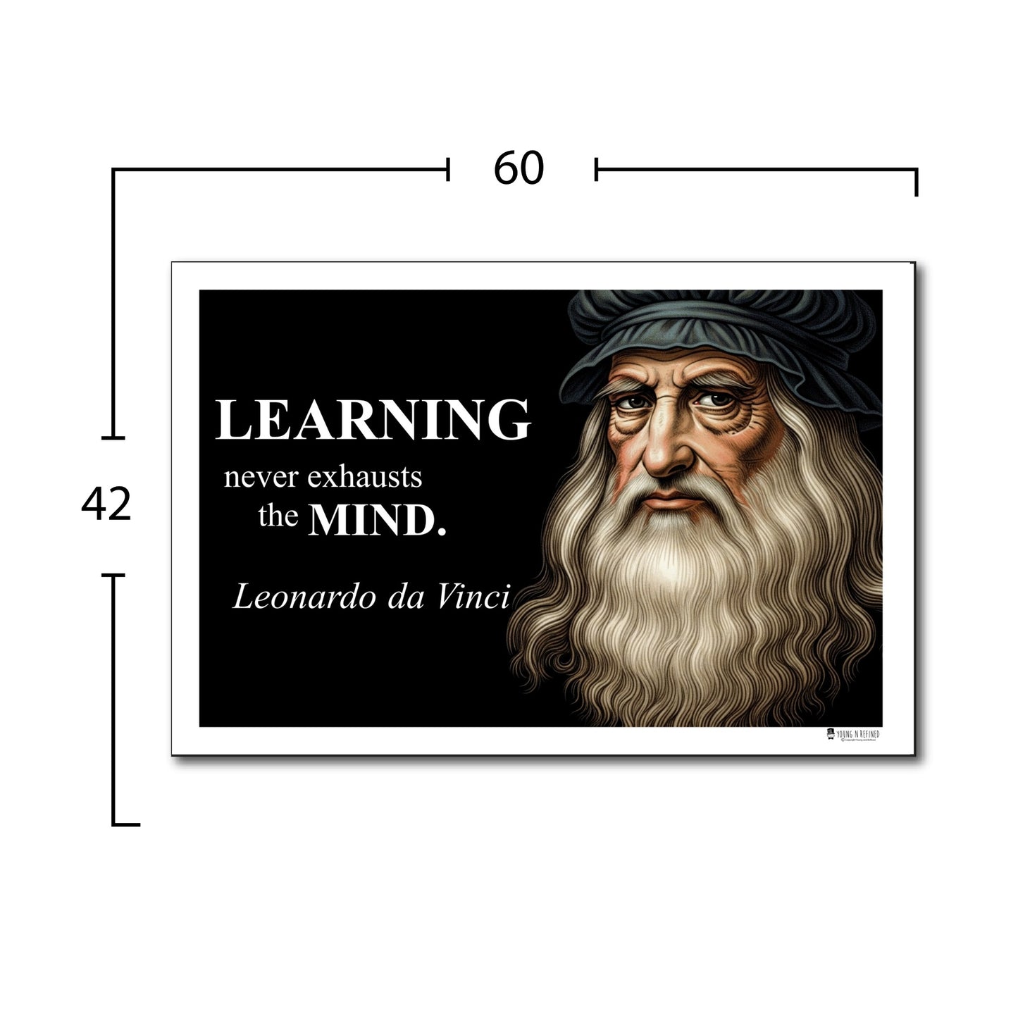 Leonardo da Vinci Inspirational Quote Wall Art
