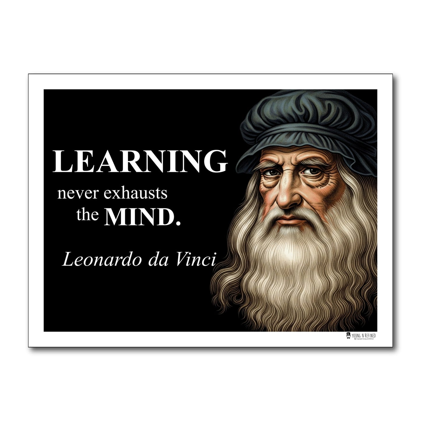 Leonardo da Vinci Inspirational Quote Wall Art