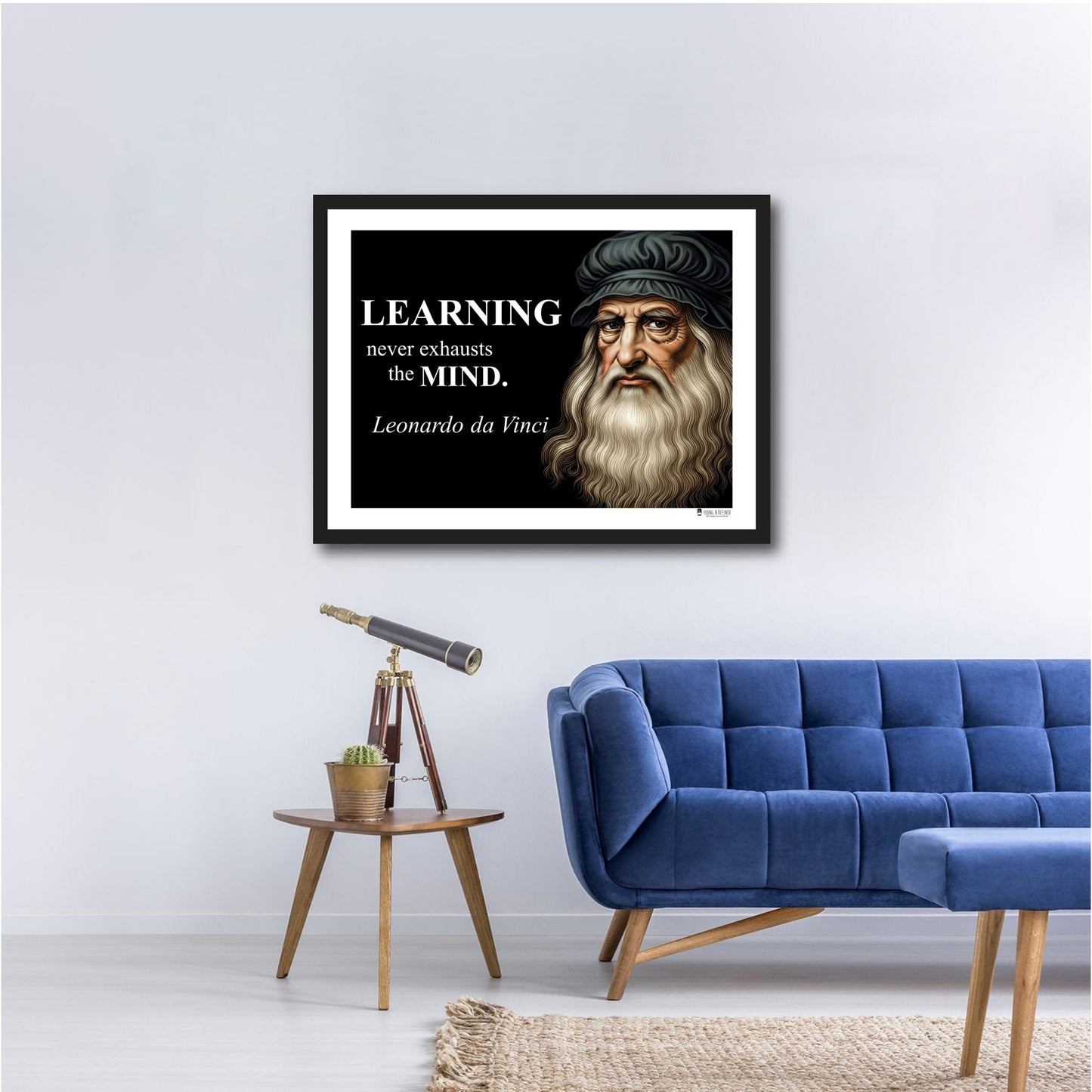 Leonardo da Vinci Inspirational Quote Wall Art