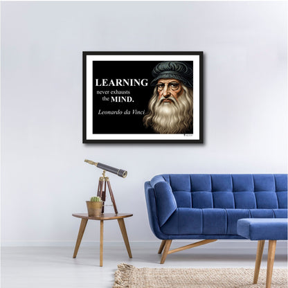 Leonardo da Vinci Inspirational Quote Wall Art