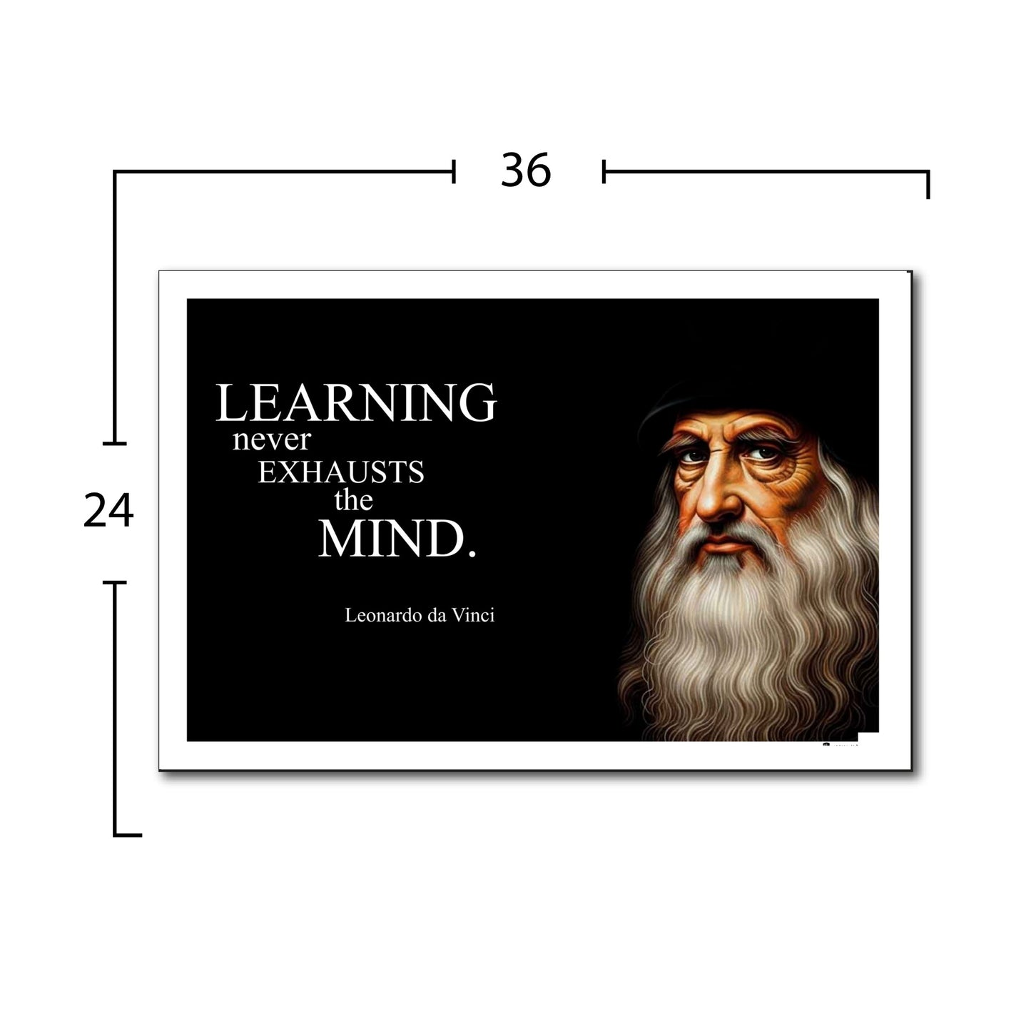 Leonardo da Vinci Inspirational Quote Wall Art