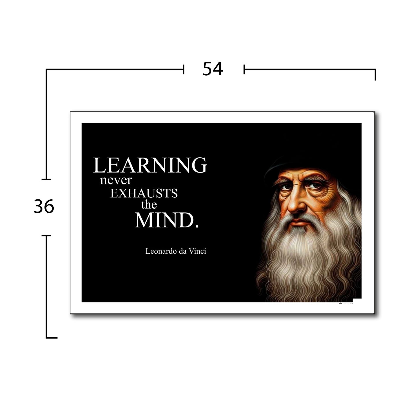Leonardo da Vinci Inspirational Quote Wall Art