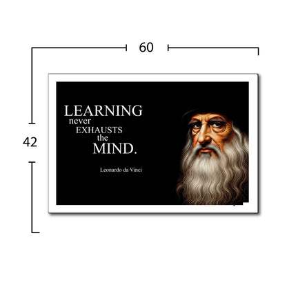 Leonardo da Vinci Inspirational Quote Wall Art