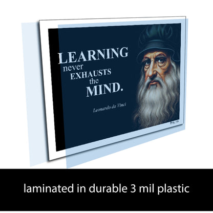 Leonardo da Vinci Inspirational Quote Wall Art
