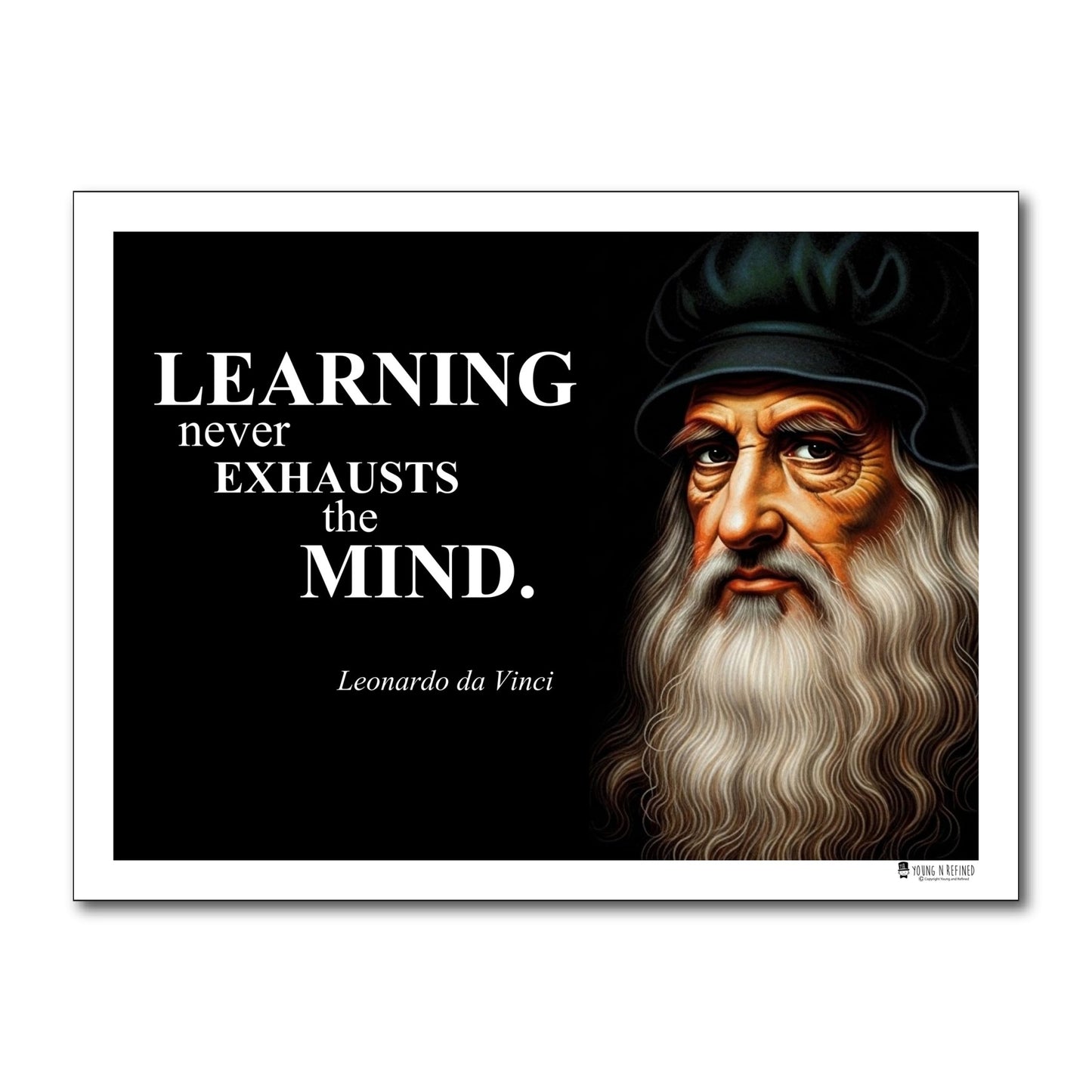 Leonardo da Vinci Inspirational Quote Wall Art