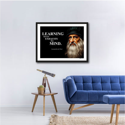 Leonardo da Vinci Inspirational Quote Wall Art