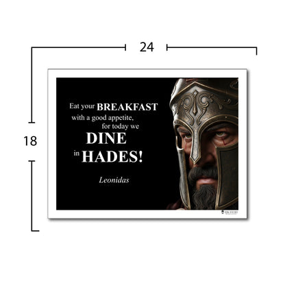 Leonidas Inspirational Quote Poster - Young N Refined