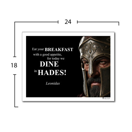 Leonidas Inspirational Quote Poster - Young N Refined