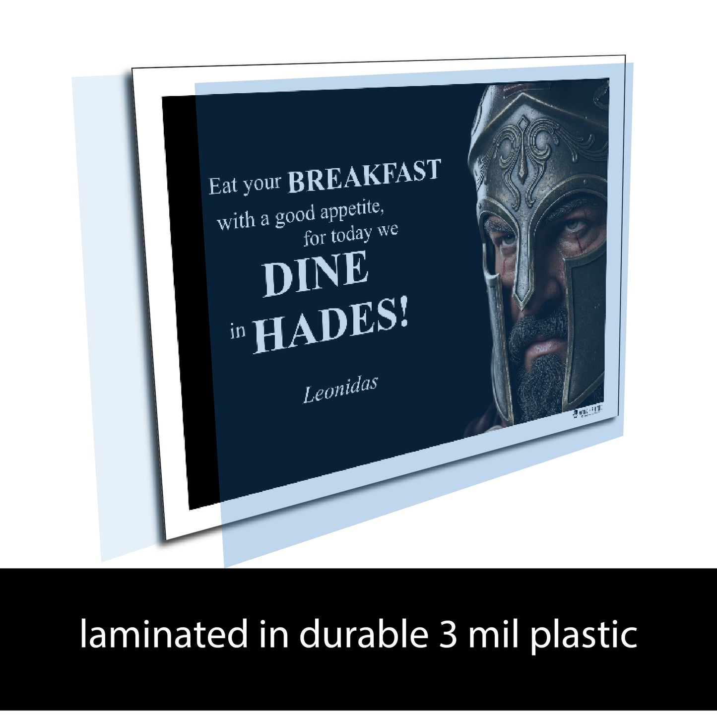 Leonidas Inspirational Quote Poster - Young N Refined