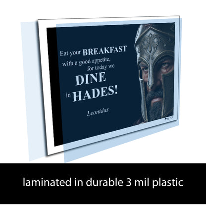 Leonidas Inspirational Quote Poster - Young N Refined