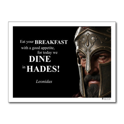Leonidas Inspirational Quote Poster - Young N Refined