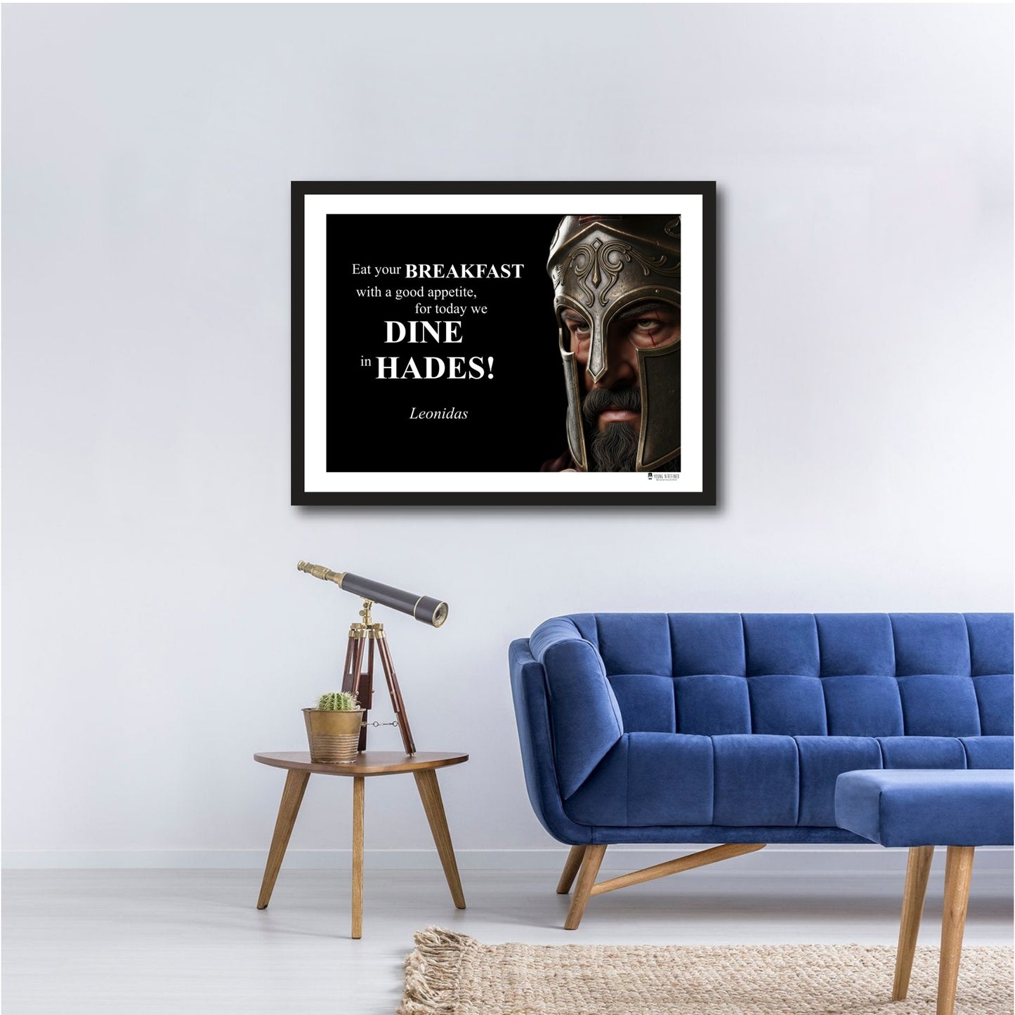 Leonidas Inspirational Quote Poster - Young N Refined
