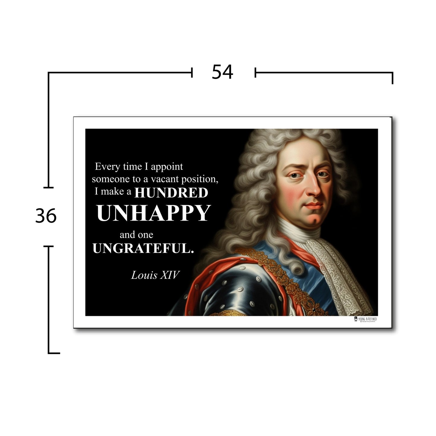Louis XIV Inspirational Quote Wall Art