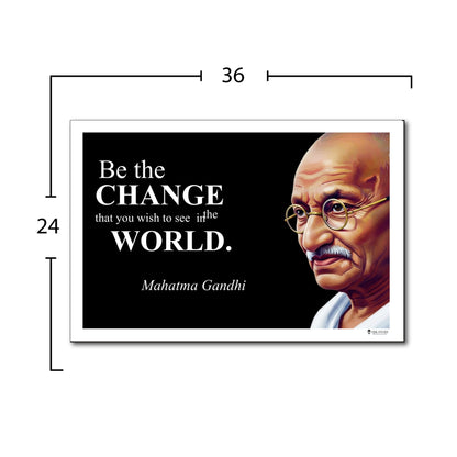 Mahatma Gandhi Inspirational Quote Poster - Young N Refined