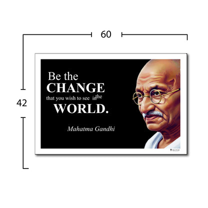 Mahatma Gandhi Inspirational Quote Poster - Young N Refined