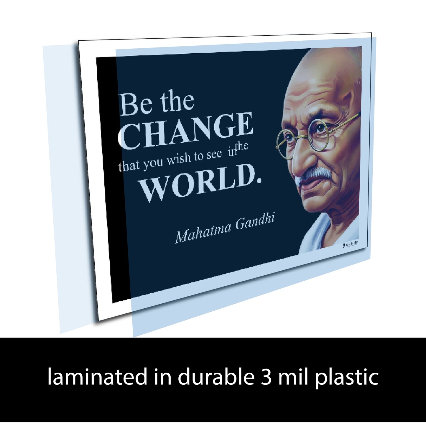 Mahatma Gandhi Inspirational Quote Poster - Young N Refined
